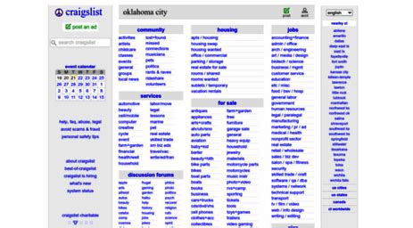 craigslist en oklahoma|oklahomacity craigslist org.